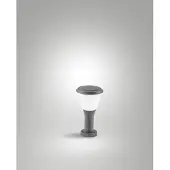 FABAS LUCE Sokkellamp buiten Thiago, dimbaar, zwart, Aluminium, Modern, Sokkellamp