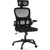 MyBuero Bureaustoel / draaistoel ERGOMY FLEX zitting stof / rugleuning mesh zwart
