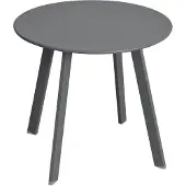 Hespéride Bijzettafel/tuin tafel Saona - metaal - donkergrijs - D50 x H45 cm - voor buiten