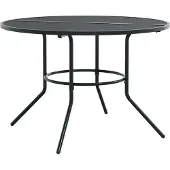Syfax Terrastafel rond Ø110x72,5 cm gepoedercoat staal antracietkleur
