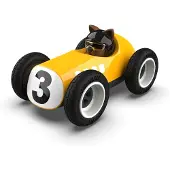 Playforever - Speelgoedauto - Egg Sunnysider - Geel