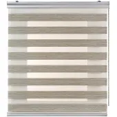 STORESDECO - Premium Duo rolgrodijn aluminium afwerking Beige, 160x250 cm