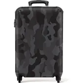 NoBoringSuitcases.com - Koffer camouflage grijs - Trolley - 55x35x25