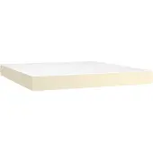 vidaXL Pocketveringmatras medium 180x200x20 cm kunstleer crèmekleurig
