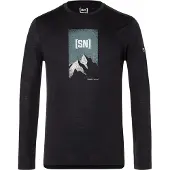 Super.natural 2 Pitch T-shirt Met Lange Mouwen Zwart L Man