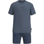 Tom Tailor Blauwe heren shortama | Maat 54