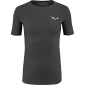 Salewa - Zebru Responsive S/S Tee - Merino-ondergoed M, grijs