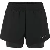 Craft Adv Essence 2-in-1 2 Shorts Zwart XS Vrouw