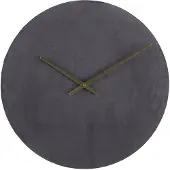 Clayre & Eef Wandklok Grijs Ijzer Rond Muurklok Grijs Muurklok