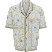 Only & Sons Gebreid vest 'ONSDUKE' lichtblauw / grijs / lichtgrijs