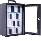 Pavo Smartphonekast Cilinderslot 36 Telefoons Donkergrijs