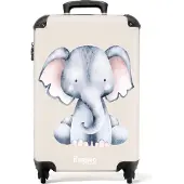 NoBoringSuitcases.com - Baby koffer olifant - Reiskoffer trolley - 55x35x25