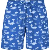 Urban Classics Zwemshorts blauw / wit