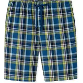 Schiesser Pyjamabroek ' Mix & Relax ' blauw / olijfgroen