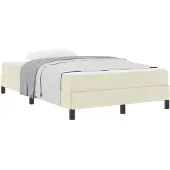 Syfax Bedframe met matras Crème 120 x 200 cm Stof