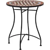 Syfax Bistrotafel mozaïek 60 cm keramiek bruin