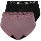 Schiesser Slip ' Care ' lila / zwart