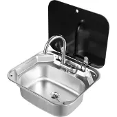OEM RV-wastafelset, inbouwmodel, multifunctionele console, zwart