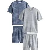 Next Huispak donkerblauw / lichtgrijs / wijnrood