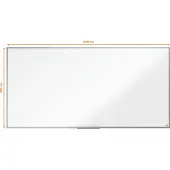Nobo Essence Steel Lacquered Board 1800x900 Mm Zilver