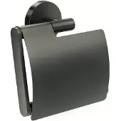 Saniclear London wc-rolhouder met klep gun metal PVD