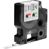 Dymo 18488 (S0718100) Tape Zwart op wit (12 mm)