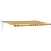 vidaXL Uitschuifbare luifel Meerkleurig 500 × 300 cm Polyester
