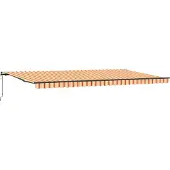 vidaXL Uitschuifbare luifel Geel en Oranje 600 × 300 cm