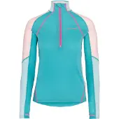 Kari Traa - Women's Alma Half Zip - Longsleeve M, turkoois
