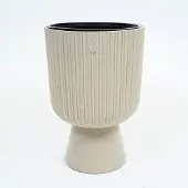 Vita bloempot Mika op voet 40 beige