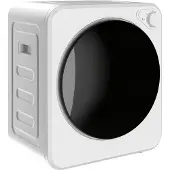 HOMCOM Wasdroger-Staal, roestvrij staal-48L x 44B x 57H cm-Wit