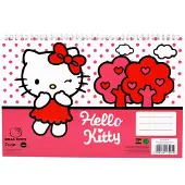 Javoli Hello Kitty Sweetheart A/4 spiraal schetsboek, 30 bladen