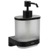 Ravak Chrome - Zeepdispenser met houder, glas/mat zwart X07P1380