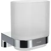 Ravak Chrome - Tandenborstel- en tandpastahouder, glas/chroom X07P1364