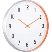 Karlsson - Wandklok Sporty Oranje