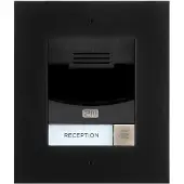 2N Telecommunications Bel + deurintercom, IP Solo deurstation zonder camera, wandmontage, zwart (App)