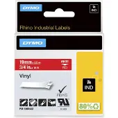 Dymo Tape 1805422 Wit op rood (19 mm)