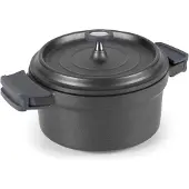 Lacor Cocotte ronde en fonte émaillée 20cm noir 25921