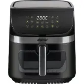 Alpina Airfryer XXL - Heteluchtfriteuse 9L - Air Fryer 6 Personen en Meer - Heteluchtoven met Digitaal Touchscreen - Instelbare Temperatuur 60 tot 200 Graden - 8 Kookprogramma's