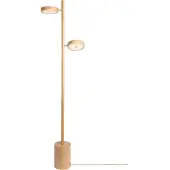 Good&Mojo Vloerlamp Okinawa, dimbaar, hout licht, Woon-/ Eetkamer, Hout, Modern, vloerlamp