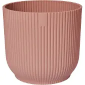 Elho Vibes Fold Bowl 25 - Plantenschaal voor Binnen - 100% Gerecycled Plastic - Ø 24.9 x H 12.1 cm - Delicaat roze