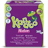 Kandoo Vochtige Toiletdoekjes Melon 3 X 60 Stuks