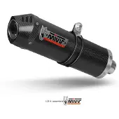 MIVV Oval Kawasaki Z750 2007-14 K.018.lec Gehomologeerde Slip On Uitlaatdemper