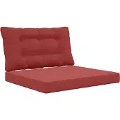 vidaXL Buitenbankkussen Polyester Wijnrood 80 x 68,5 x 8 cm