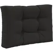 vidaXL Buitenbankkussen 3 pcs Zwart Polyester
