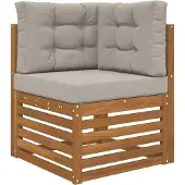 vidaXL Buitenbankkussen Polyester Grijs 60 x 60 x 8 cm
