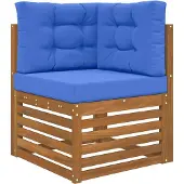 vidaXL Buitenbankkussen Polyester Koninklijk Blauw 60 x 60 x 8 cm