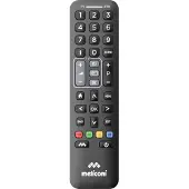 Meliconi Control 2+, TV, TV-ontvanger, infrarood, draadloos, knoppen, zwart
