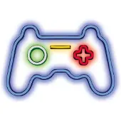 TelForceOne Neon Plexiglas LED Gamepad, Meerkleurig, Model FPNE03X,