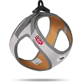 Curli Hondenharnas Reflecterend Glow grijs 2XS (Hond, Algemeen), Kraag + Leiband